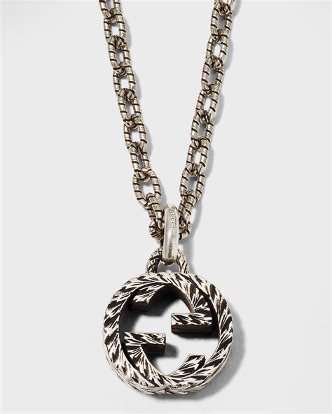 anello gucci interlocking|Gucci Interlocking G Onyx Pendant Necklace with Diamond.